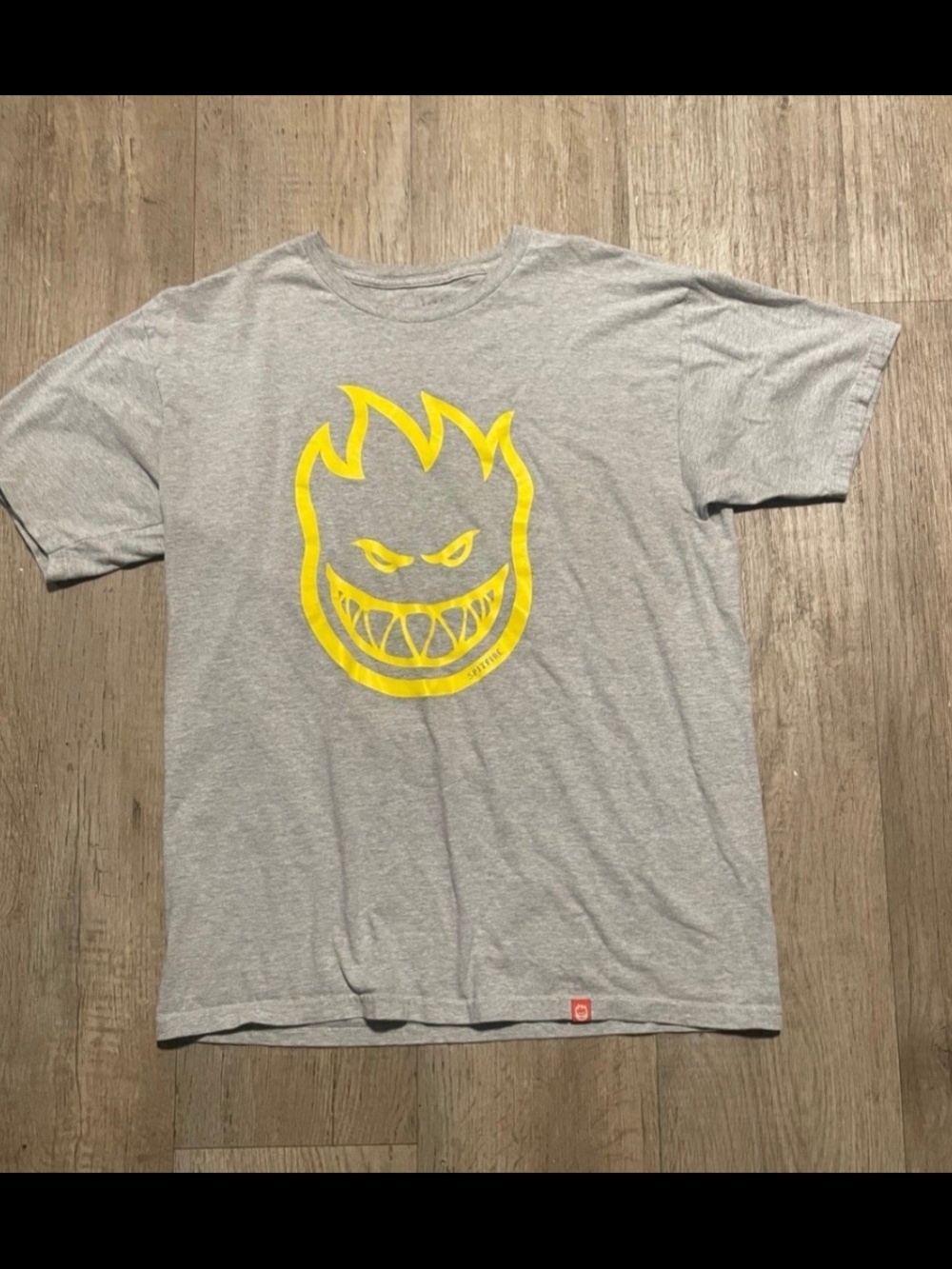 Vintage Spitfire Skateboarding Wheels T Shirt Adult L Gray Men Skate